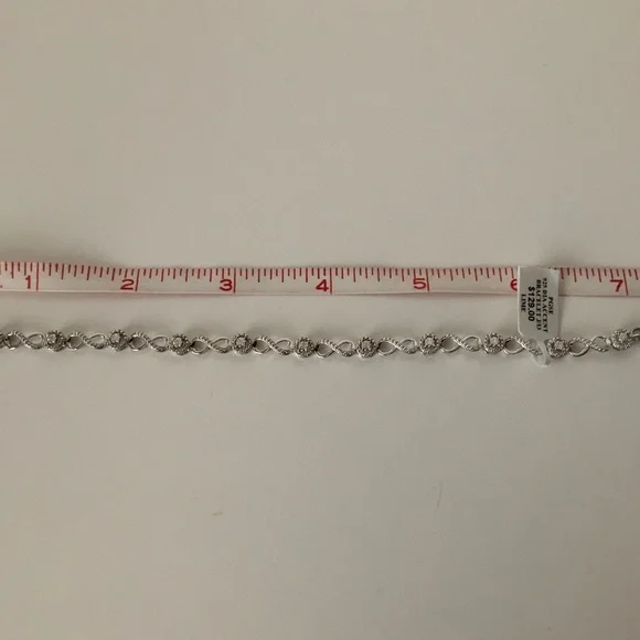 ZALES Bracelet in Sterling Silver 7.5” NWT - Picture 6 of 7